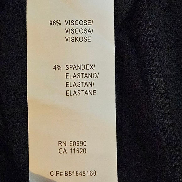 New With Tags‎ Black Kensie 3/4 Sleeve Ruched Bodycon Mini Dress Size XS - Picture 5 of 5